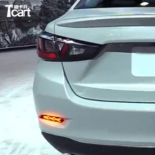 Tcart светодиодные задние бампера фары для Toyota Yaris задние ходовые огни тормозные огни поворотные сигнальные огни