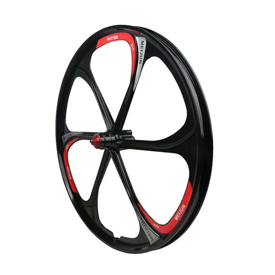 Excellent MTB Rim 6 spokes wheels 26" inches Mountain Bicycle Wheel bike rims mountain bike wheels magnesium alloy 26 speeds 1