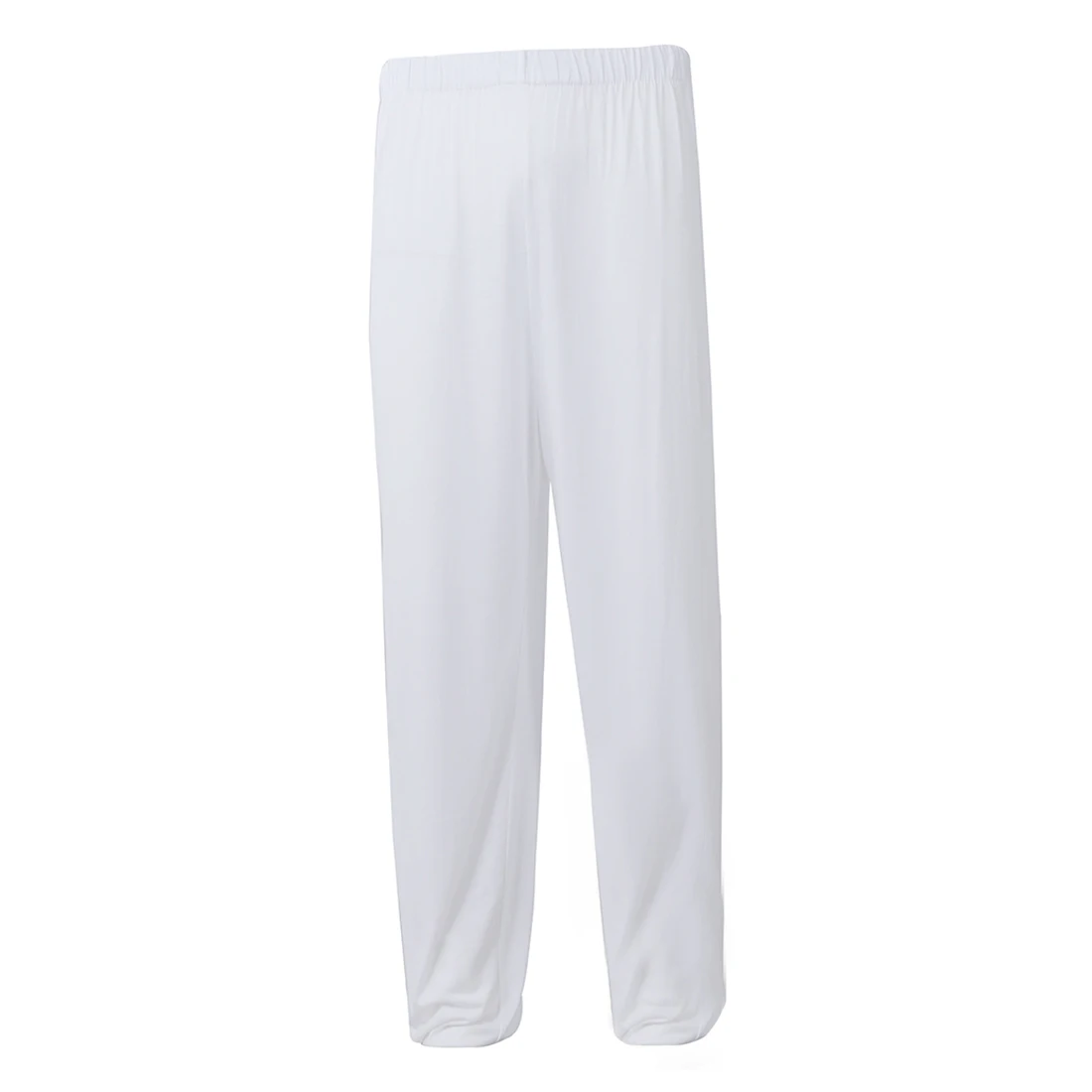 

yoga pants Loose Modal bloomers pants home tai chi harem joggers sweat Pants both men and women-White,XL
