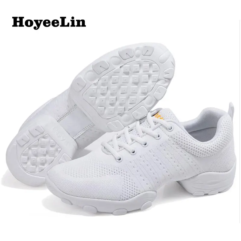 HoYeeLin/сетчатые джазовые туфли; мужские современные танцевальные кроссовки с мягкой подошвой; дышащие Танцевальные Кроссовки для фитнеса и тренировок