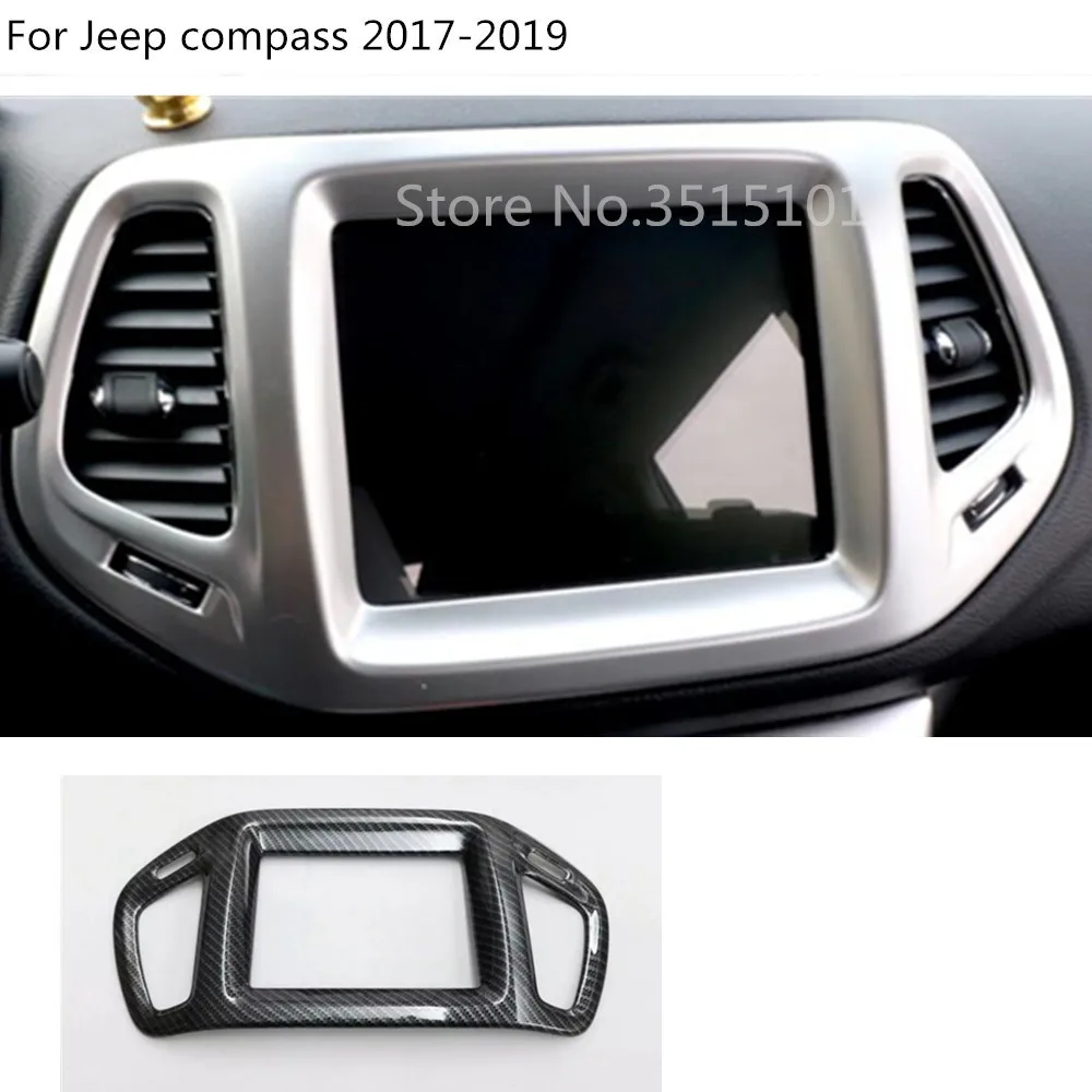 Car styling garnish Navigation Map GPS trim dashboard meter Instrument Panel gauge frame parts For Jeep compass 2017 2018 2019 Car styling garnish Navigation Map GPS trim dashboard meter Instrument Panel gauge frame parts For Jeep compass 2017 2018 2019
