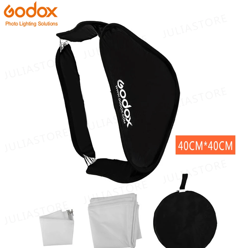 Cheap Offer for  Godox Softbox 60x60 cm Diffuser Reflector for Speedlite Flash Light Professional Photo Studio Camer