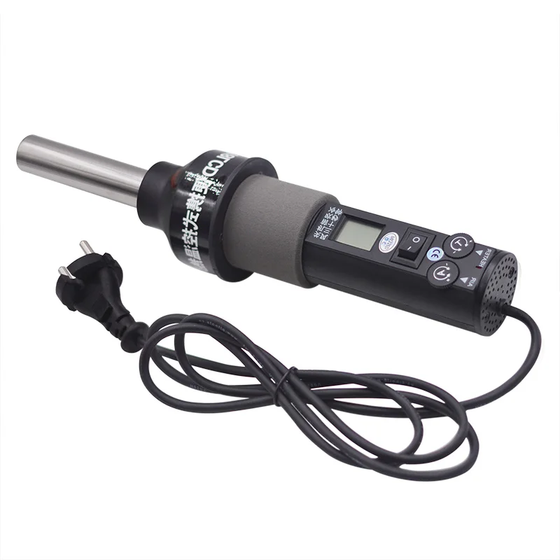 

220V 450W 450 Degree LCD Adjustable Electronic Heat Hot Air Gun Desoldering Soldering Station IC SMD Nozzle 8018LCD