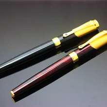 Jinhao 9009 Роскошная золотая шариковая ручка с алмазным зажимом гладкая металлическая шариковая ручка для школьные принадлежности