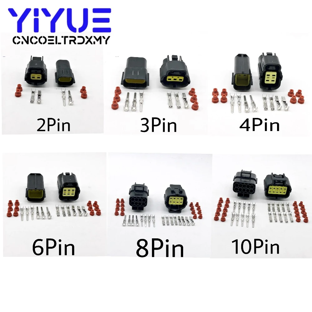 1 Sets Denso 2/3/4/6/8/10 Pin Way Waterproof Wire Connector Plug Car Auto  Sealed Electrical Set Car Truck Connect - Connectors - AliExpress