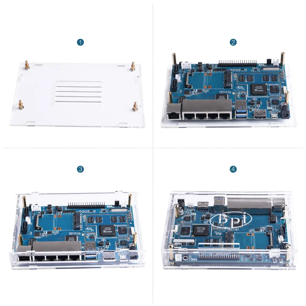 Акриловый/прозрачный чехол Banana PI R64