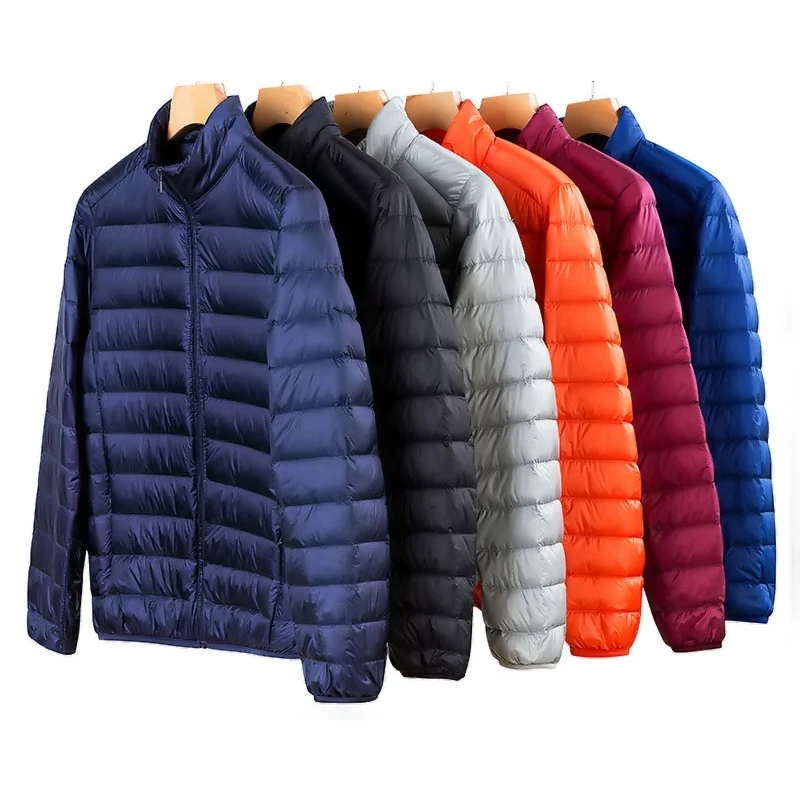 

2019 Spring New 50% White Duck Down Jacket Men Winter Warm Ultralight Male Outdoors Casual down jacket Coat Man Youth Fitted 3XL