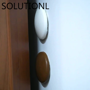 

1pc/2pcs/5pcs/10pcs New Wall Protector Door Handle Bumper Guard Stopper Self Adhesive Rubber Round Home Back Door Crash Pad