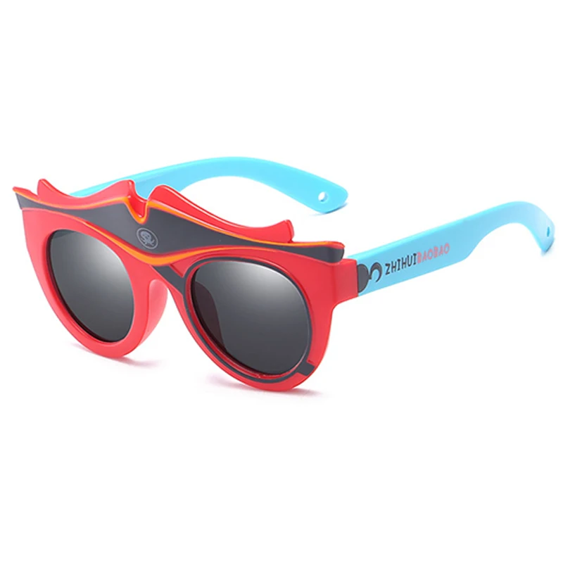 Модные детские поляризационные солнцезащитные очки, брендовые солнцезащитные очки с героями мультфильмов для мальчиков и девочек, подходят для детей в возрасте от 3 до 10 лет, силиконовая оправа RS590 - Цвет линз: RS590 C4