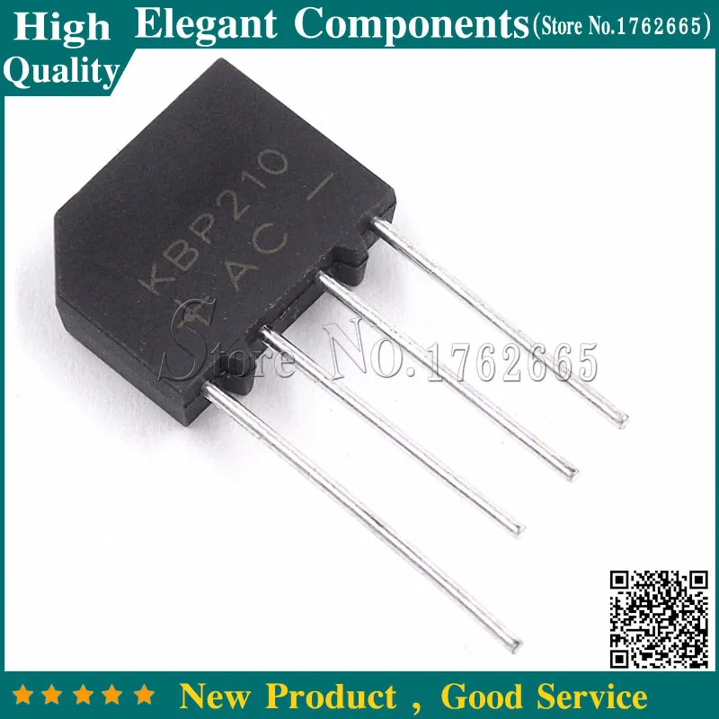 

10PCS Bridge Rectifier Diode KBP210 KBP 210 2A 1000V Bridge Rectifier Free Shipping