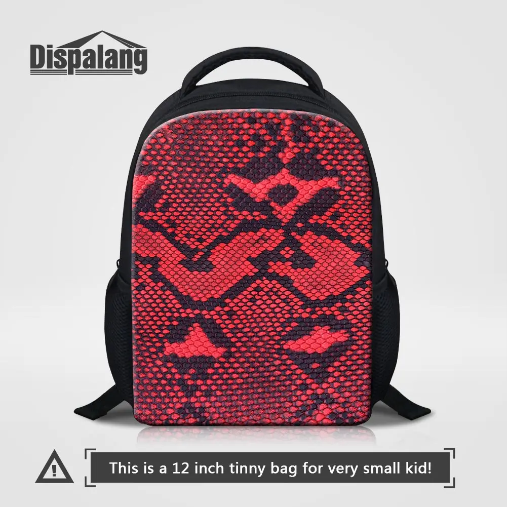 

Dispalang Animal Snake Skin Printing Kids School Bags 12 Inch Small Backpack For Little Boys Children Daily Bagpacks Baby Rugzak