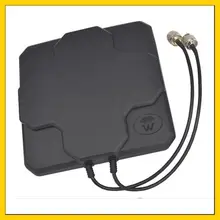 2* 22dBi наружная 4G MIMO антенна LTE двойная поляризационная панель Антенна N мужской разъем(белый или черный) 20 см кабель