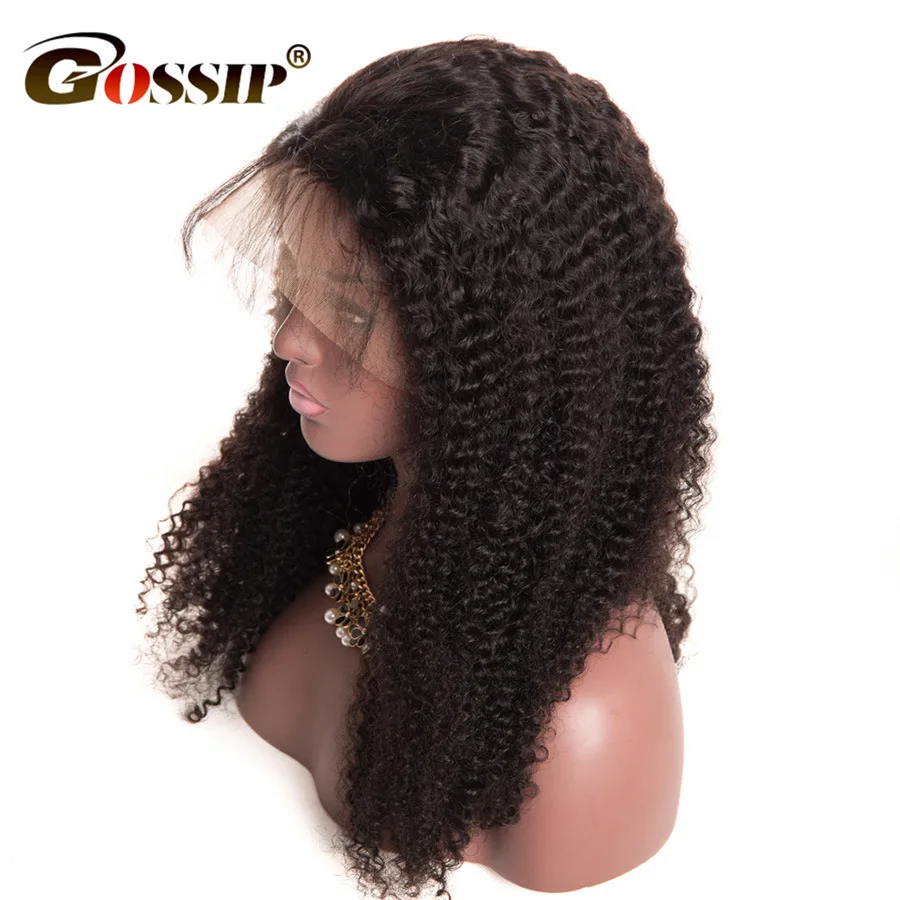 13x6 Lace Front Wig Gossip Kinky Curly Human Hair Wig Glueless Lace Front Human Hair Wigs With Baby Hair Remy Hair Lace Wig