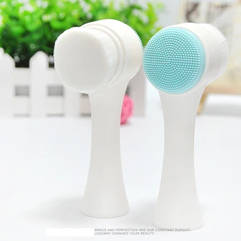 

Double Sides Multifunctional Silicone Face Cleaning Blackhead Brush Portable Massage Cleaning Brush Facial Tool