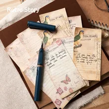 Vintage Memo Pad Retro Sticky Note Planner To Do List Creative DIY Bullet Journal Decoration Stationery Office School Supplies a5 journal refills notebook filler paper narrow ruled 2017 planner to do list office supplies stationery 45 sheets