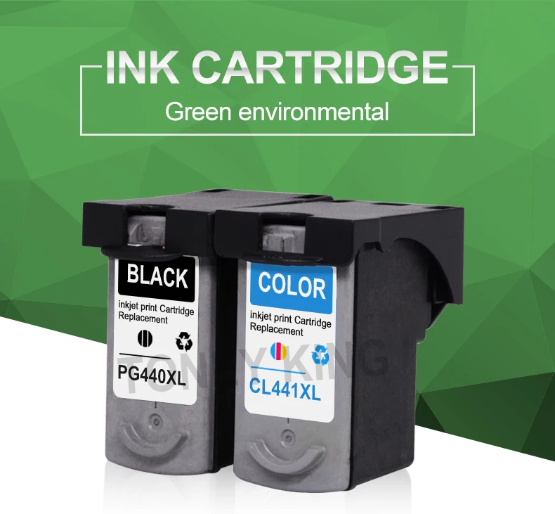 2x PG440 CL441 Ink Cartridges Compatible For Canon Pixma MX524 MX534 MG2140