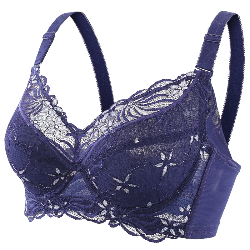 

Women's Sheer Lace Full Figure Unlined Minimizer Bra 34 36 38 40 42 44 46 48 B C D E F G H