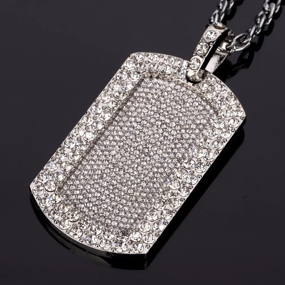 crystal dog necklace