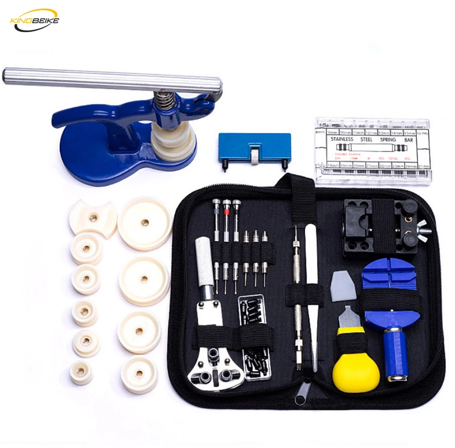 

KINGBEIKE Professional Watch Repair Tool Kit For Watches Band Watchmaker Tools Opener Link Pin Remover Set Spring Bar Parts