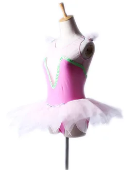 

Children's New Women's Direct Selling Deep V Perspective Ballet Dance Dance Performance Stage Kids Dance Costumes
