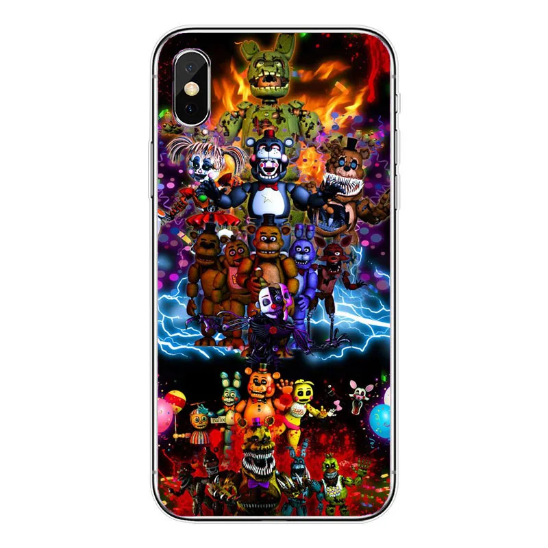 Жесткий чехол Five Nights At Freddy из поликарбоната для iPhone XS MAX XR X 10 8 7 Plus 6 6S 5 5S SE 5C 4 4S