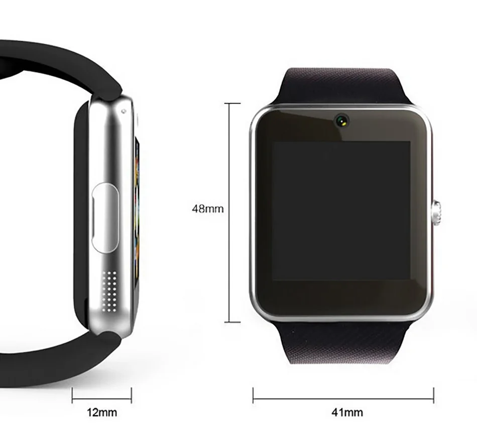 SCELTECH Bluetooth Смарт-часы для мужчин GT08 с сенсорным экраном большой аккумулятор поддержка сим-карта TF камера для iOS iPhone Android телефон