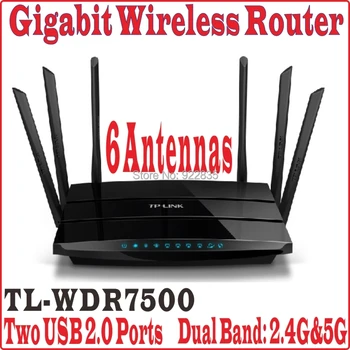

[Chinese Firmware] 6 Antennas TP-LINK Wireless Router 802.11AC 1750Mbps Dual Band 2.4GHz 5Ghz Gigabit Huge WiFi