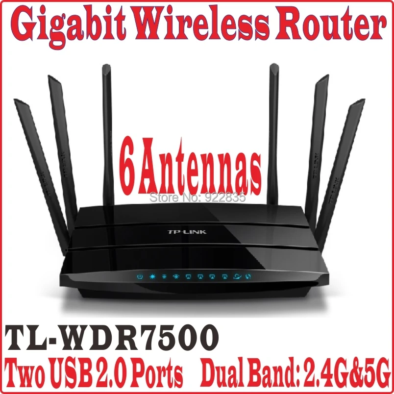 [Chinese Firmware] 6 Antennas TP LINK Wireless Router 802.11AC 1750Mbps