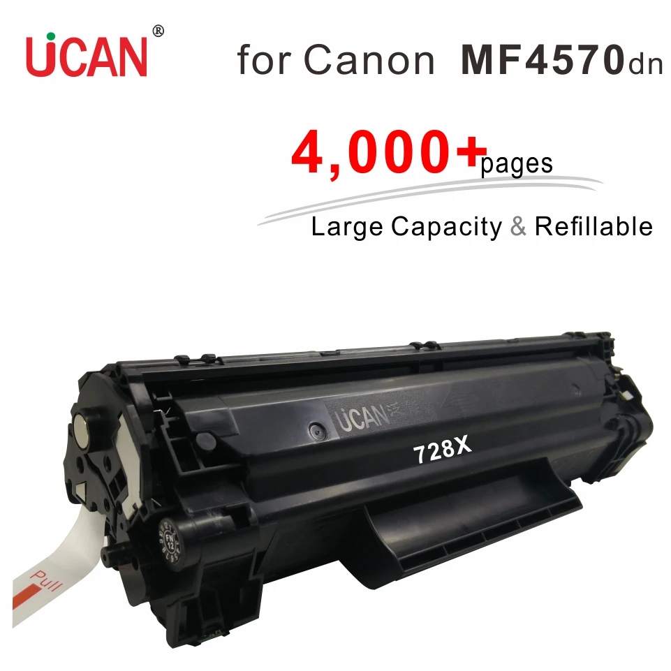 

Compatible Canon MF4550d MF4570dw MF4570dn MF4580dn Printer 728 328 Cartridge UCAN 4000 pages Large Capacity Refillable Toner