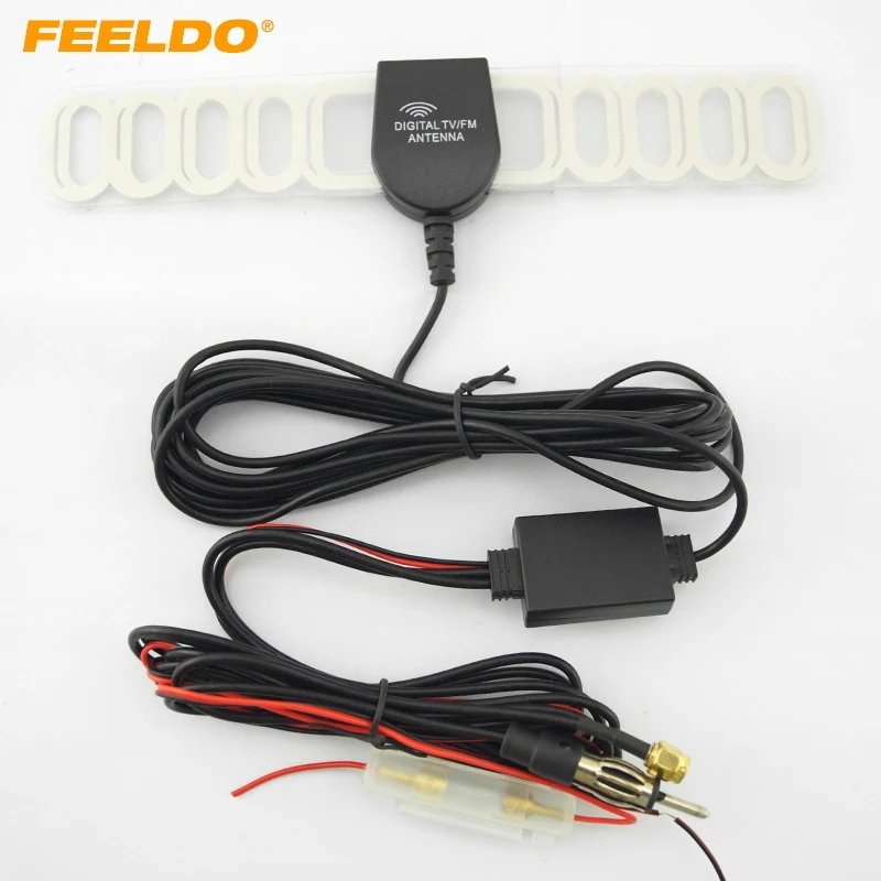 

FEELDO 5Set Car 2IN1 SMA/FM Connector Car Digital TV Antenna and Raido Antenna #FD-2045