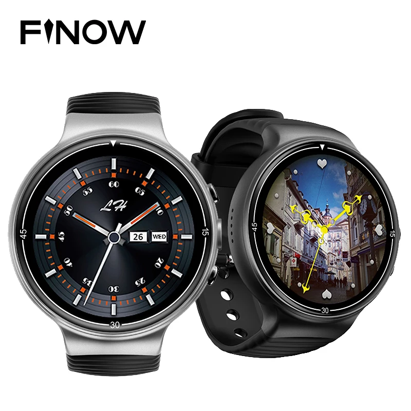 

Finow I8 Smart Watch 1.39 Inch Quad Core Android 7.0 4G Smart Watch Super-long standby 2.0 Mega Pixel Heart Rate Monitor to Gift