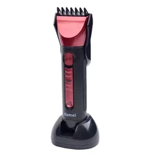 Kemei KM-8058 Водонепроницаемый Электрический триммер бритвы Перезаряжаемые триммер для бороды нос резки прическа триммер красный