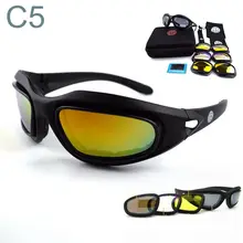 Поляризационные солнцезащитные очки, тактические очки, военные очки, армейские очки для страйкбола, солнцезащитные очки с 4 линзами, мужские очки для стрельбы, походные очки