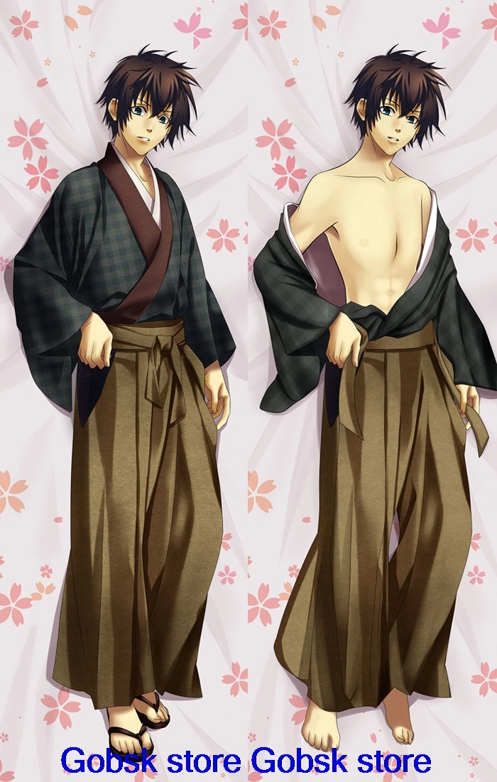 Аниме Hakuouki Hijikata Toshizo& Okita Souji& Saitou Hajime& Kazama Chikage Подушка «Dakimakura» чехол обнимающая наволочка