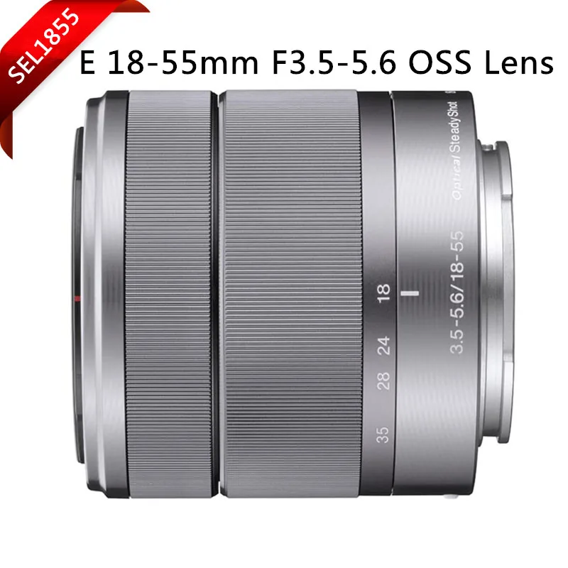 Без коробки! серебро! E 18-55 мм F3.5-5.6 OSS зум-объектив/SEL1855 для sony NEX-A7/5N/5R/5 T/A5000/A5100/6000 миниатюрный зеркальный