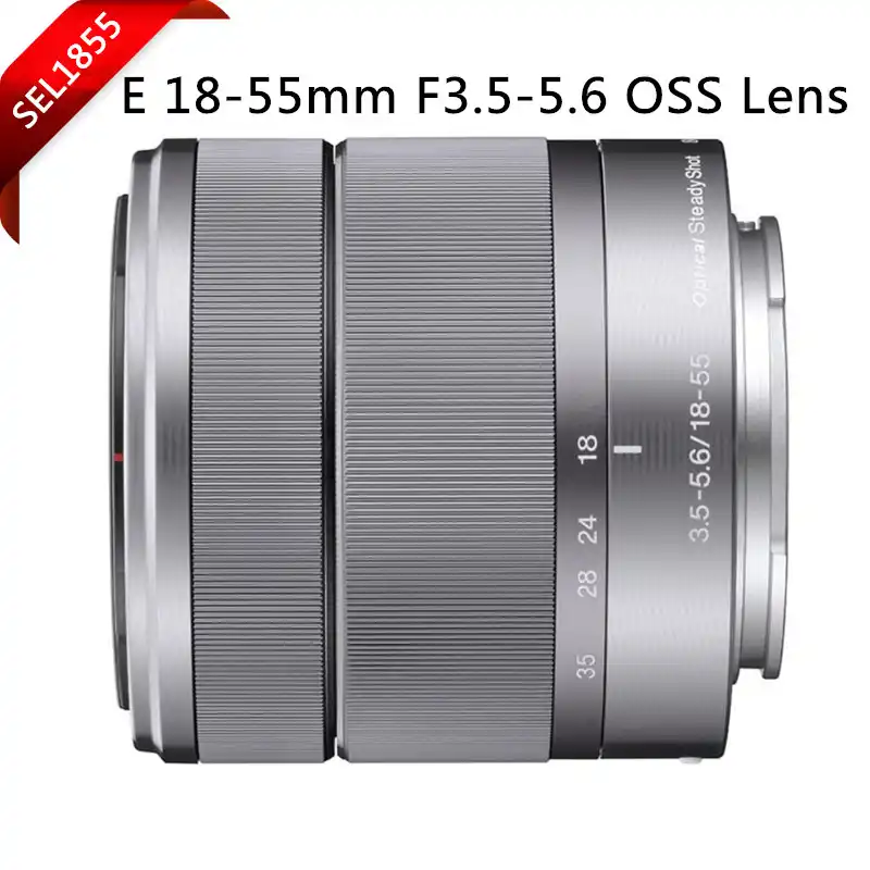 No Box Silver E 18 55mm F3 5 5 6 Oss Zoom Lens Sel1855 For Sony Nex 5n 5r 5t A5000 A5100 6000 Miniature Slr Zoom Zoom Box Boxsilver Silver Aliexpress