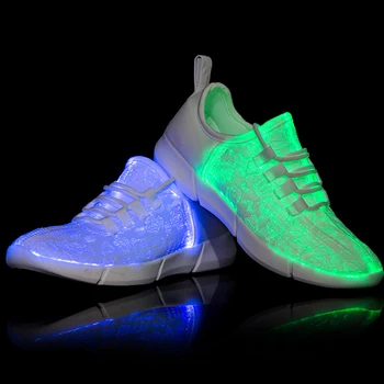 

Children Boys Glowing Shoes for Girls Boy Light Up Sneakers Kids USB Charging Luminous Lighted Sneakers LED 7 Colors size 26-38