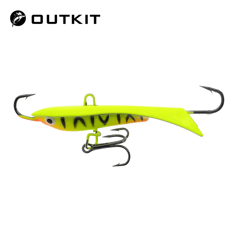 OUTKIT 1 PCS جودة الشتاء أداة صيد بطعم صناعي 6 cm 9g الصيد إغراء الطعم الاصطناعي leurre الموازن ل الصيد الكارب العين رمادية فاتحة بايك جثم