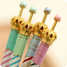 3 шт./лот Kawaii из металла Корона Шариковая ручка для школы канцелярские и офиса и Пишущие