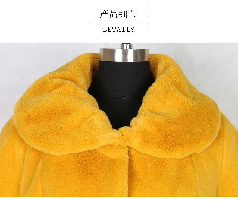 Nerazzurri желтое модное женское зимнее пальто из искусственного меха Длинный большой размер xl 5xl 6xl Новые повседневные утепленные плюшевые женские пальто