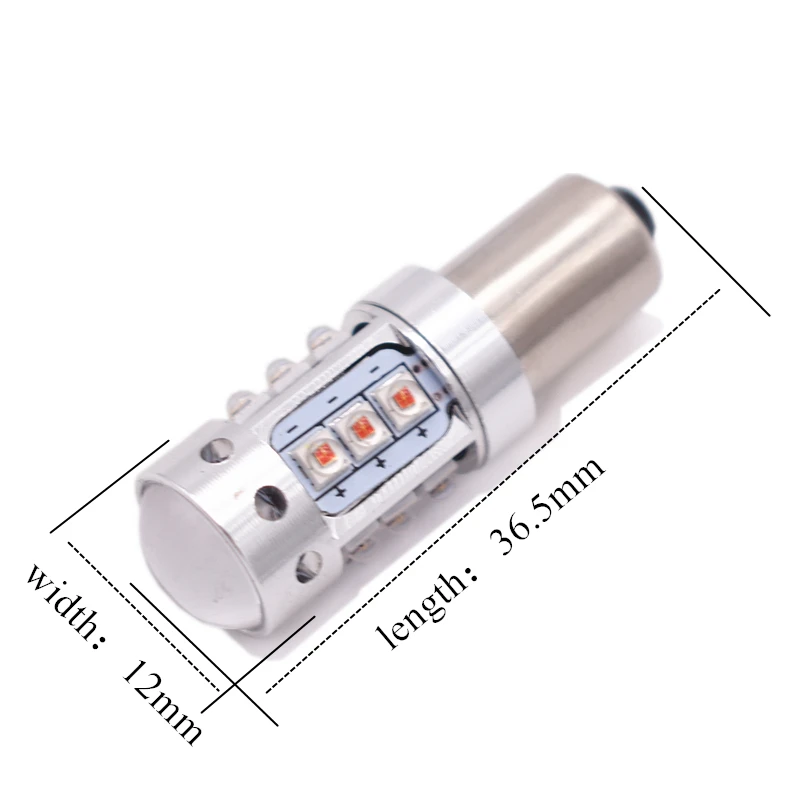Leite 10 шт. T4W BAY9S BA9S BAX9S 80 Вт XBD чипы H6W H21W светодиодный Canbus безошибочный задний фонарь