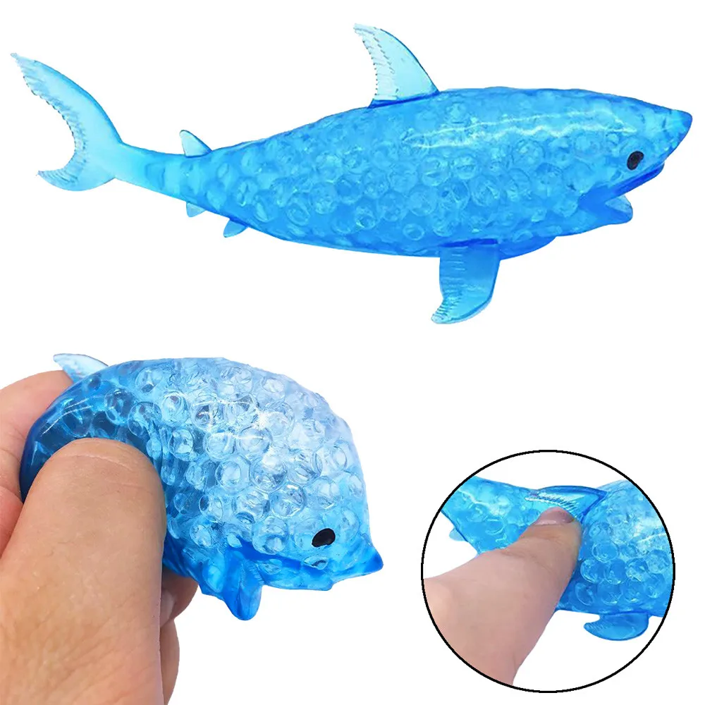 

Squishy Antistress Spongy Toys Shark Bead Stress Ball Toy Kawaii Squishy Squish Toys for Kids Children Ball Stress Relief Toy