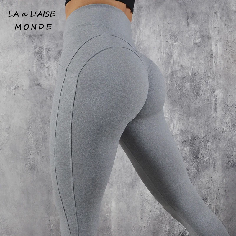 Cena Kobiety odzież sportowa kobieta Booty Scrunch Gym legginsy sportowe dla legginsy bezszwowe Push Up rajstopy sportowe wysokiej talii spodnie jogi Femme