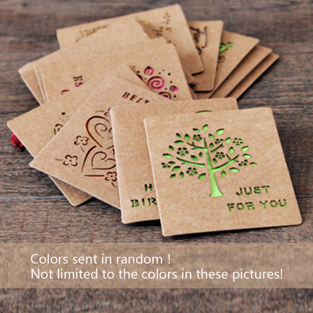 

5 pcs Hollow Out Decorative Pattern Wedding Invitation Card Greeting Card Congratulation Card