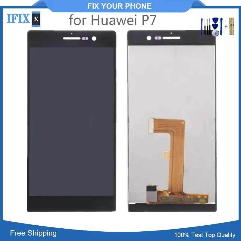 10 шт./лот высокое качество 5 0 дюймов для huawei P7 ЖК-дисплей сенсорный экран