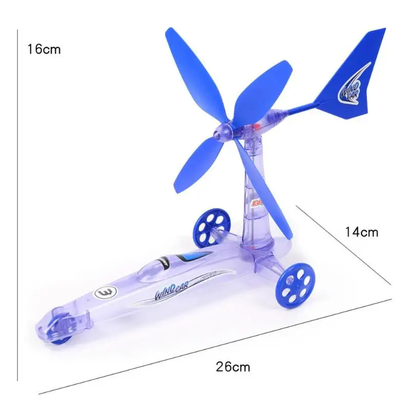 Творческих детей DIY ветер Мощность автомобиль игрушка сборки обучения Образование игрушки интеллектуальных Vision поймать Training детские