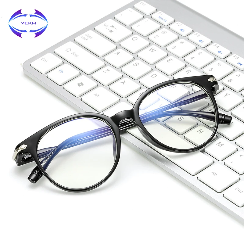 

VCKA TR90 Anti Blue Light Glasses Frame Women Eye Protection Anti Radiation Eyeglasses Men anti blue rays Computer Goggles