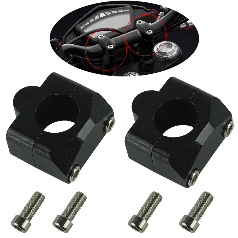 Пара 22 мм/28 мм CNC алюминиевый руль мотоцикла стояки регулируемый стержень крепежные хомуты для Honda Kawasaki Yamaha