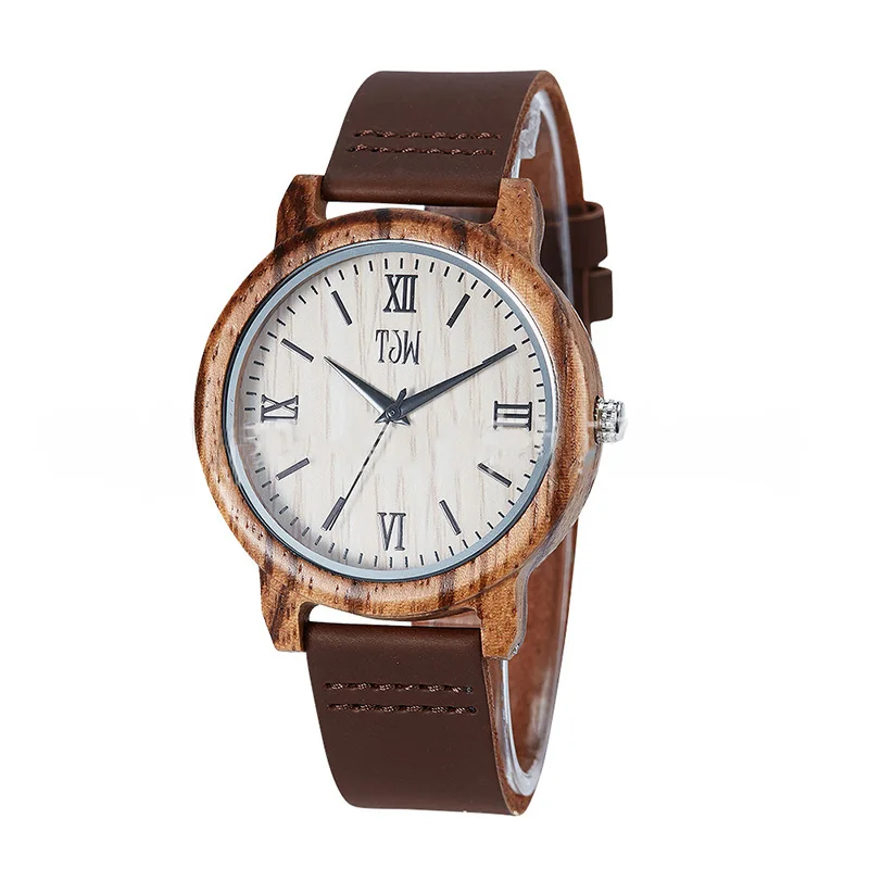 

Wooden Watches Quartz Watch Men 2019 Bamboo Modern Wristwatch Analog Nature Wood Fashion Soft Leather Cool Birthday Gifts