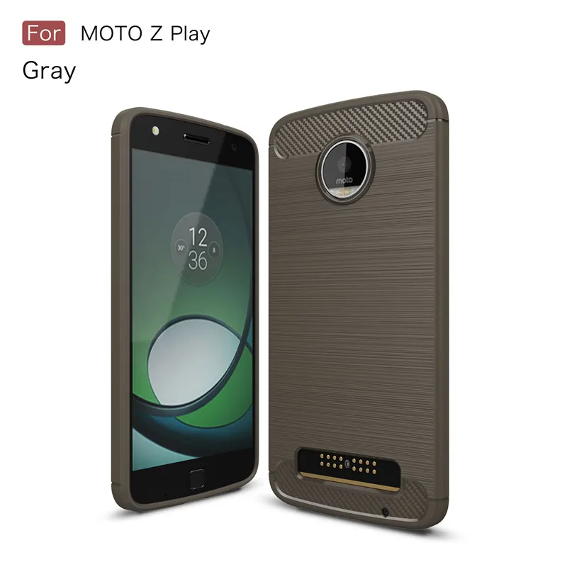 KEYSION, углеродное волокно для Motorola MOTO Z ZPlay, высокое качество, мягкая Противоударная задняя крышка для Motorola MOTO Z Play, чехлы для телефонов